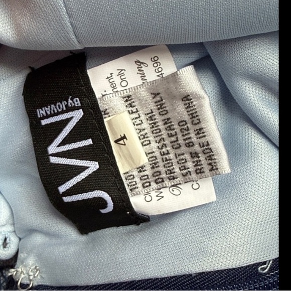 Jovani mini blue dress sz 4 - Picture 3 of 3